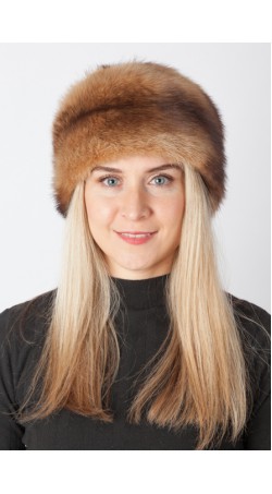 Polecat fur hat